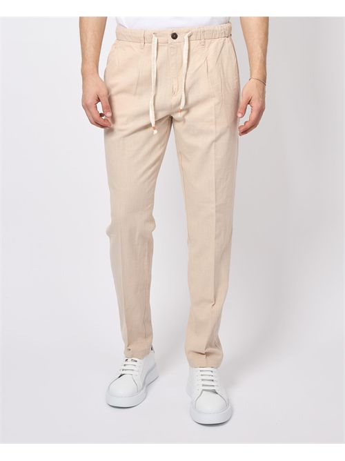 Pantaloni da uomo Yes Zee in misto lino YES ZEE | P670-PW000222